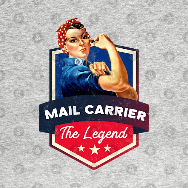 Mail Carrier - Rosie the Riveter - Faux Badge Design by best-vibes-only